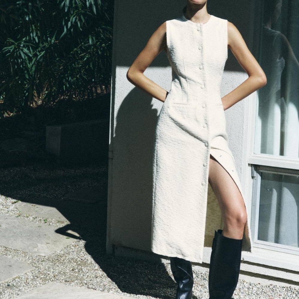 ZARA Structured Straight Cut Dress